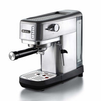 Ariete 1380 macchina da caffè in metallo, compatibile con caffè in polvere e cialde ese, 1300 w, capacità 1,1 l, 15 bar di pressione, filtro ½ tazze, dispositivo cappuccino, silver - 00M138010AR0