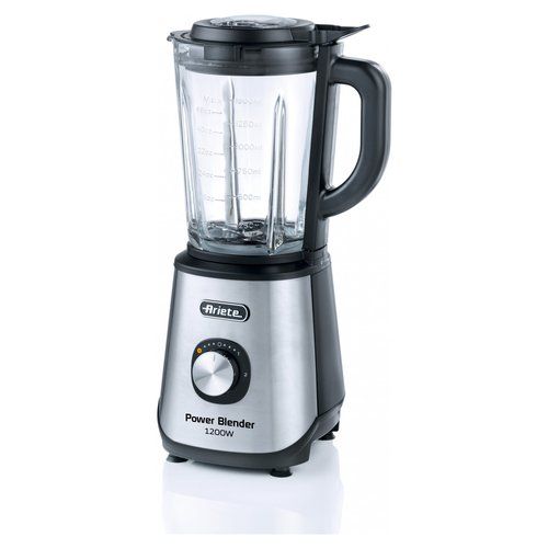 Ariete 579 power blender 1200w, frullatore, 1200w, 4 lame in acciaio inox, 2 velocità + funzione pulse, capacità 1,5 l, piedini antiscivolo, coperchio superiore, metal - 00C057900AR0