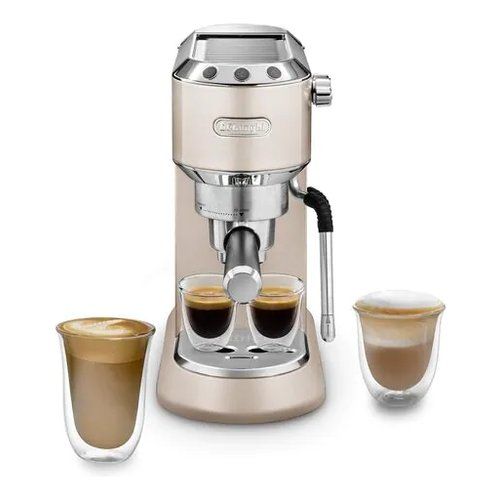 Macchina caffè espresso de longhi 0132106252 dedica arte ec885bg beige