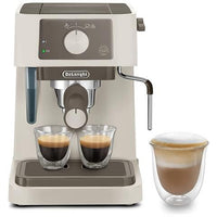 De longhi macchina da caffè espresso semi automatica stilosa ec235.cr serbatoio 1 lt. potenza 1000 watt colore crema - 8004399025738