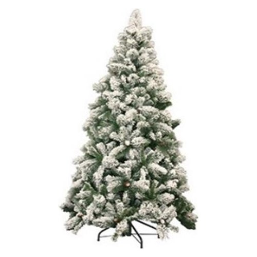 Albero di natale d. 1,2 x h. 2,1 m germogliato verde innevato 299.10749 - 299 10749