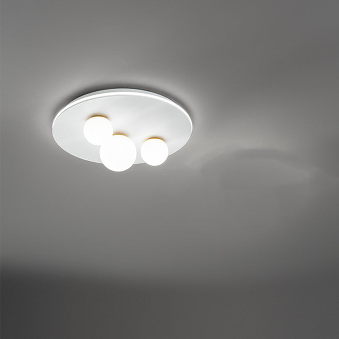 Plafoniera Contemporaneo Ball Bianco Led 3 Sfere