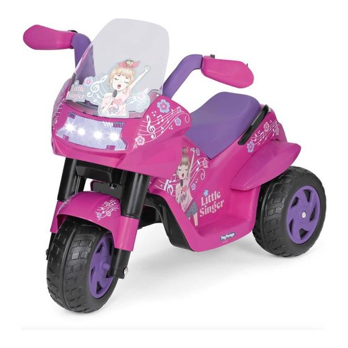 Moto elettrica peg perego iged925 little singer 50w fucsia fucsia