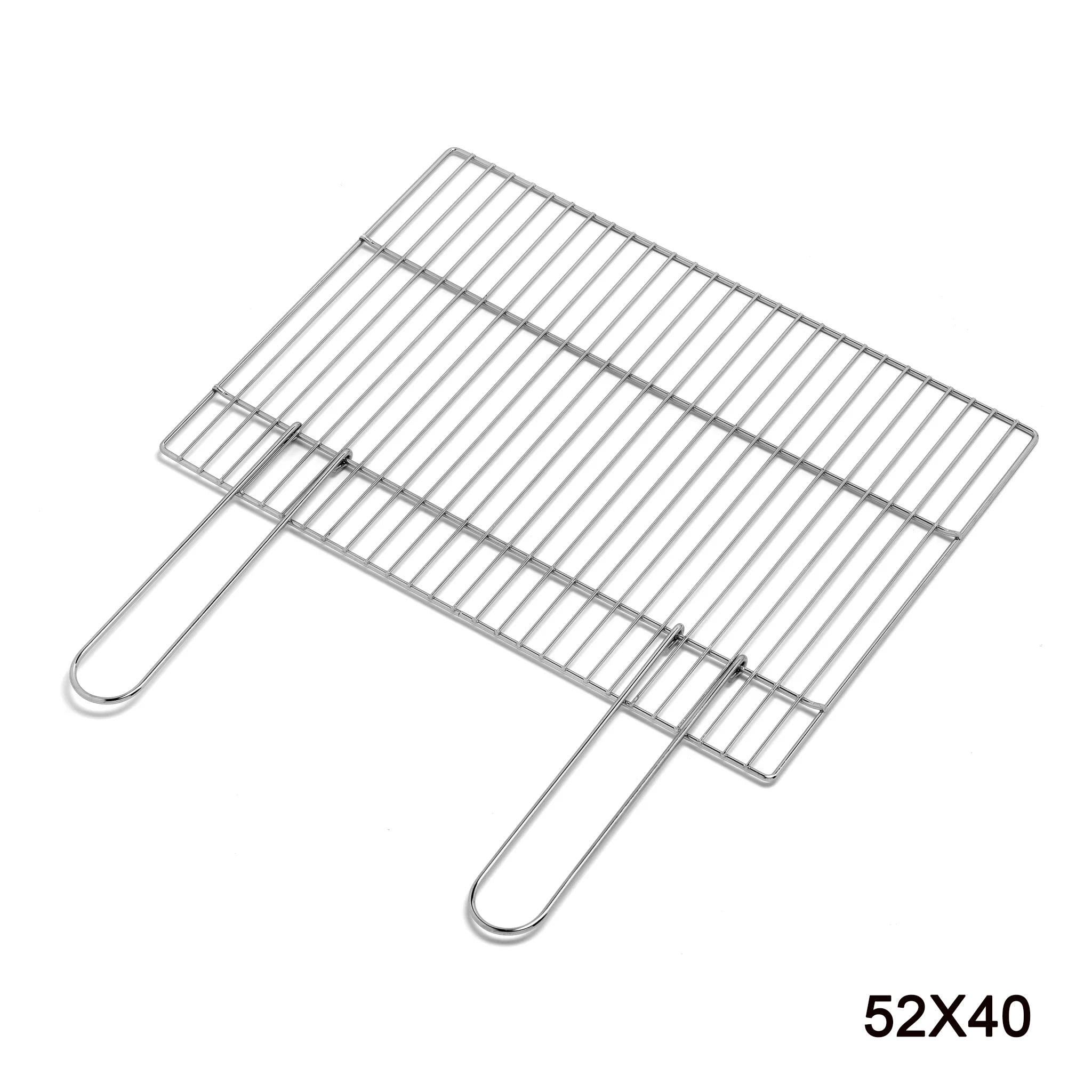 Griglia Cromata Con Manici Richiudibili 52x40 cm