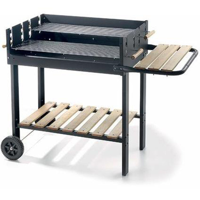 BARBECUE A CARBONELLA BBQ CARBONE CON 2 GRIGLIE 70x22,5cm REGOLABILI OMPAGRILL 73500