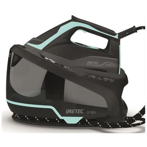 Imetec onda p1 ferro da stiro con caldaia continua potenza 2400 watt colore nero / acqua marina - 9028