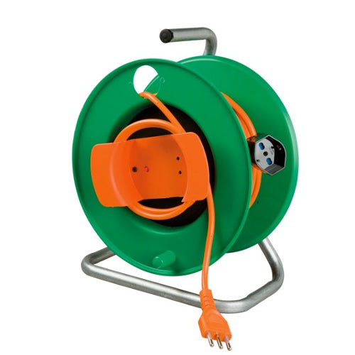 Avvolgicavo elettrico poly pool pp0719 arancio e verde