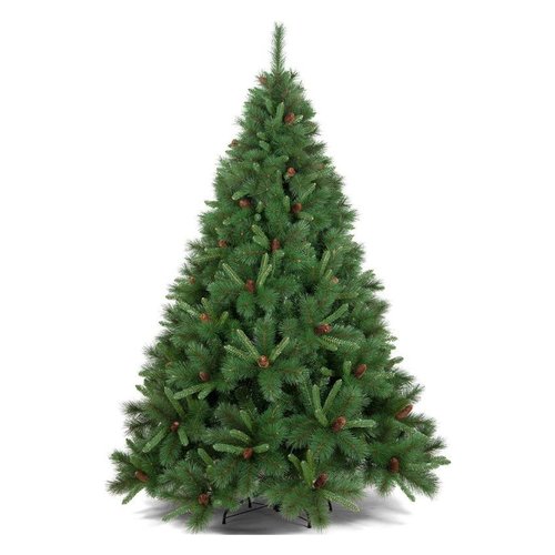 Albero di natale d. 1,14 x h. 1,8 m con pigne tarvisio verde - 8009534011737