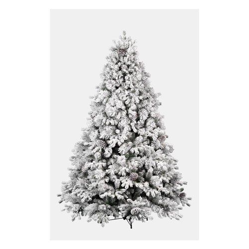 Albero di natale d. 1,22 x h. 1,8 m neves verde innevato - 8009534013885