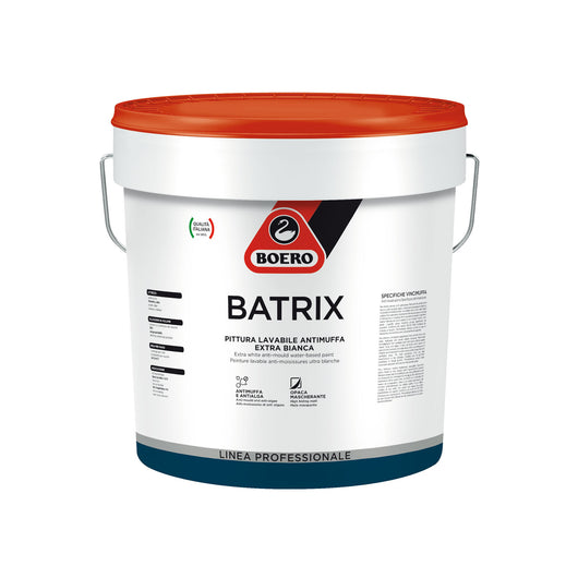 Batrix Idropittura Lavabile E Antimuffa Extra Bianca 13Lt