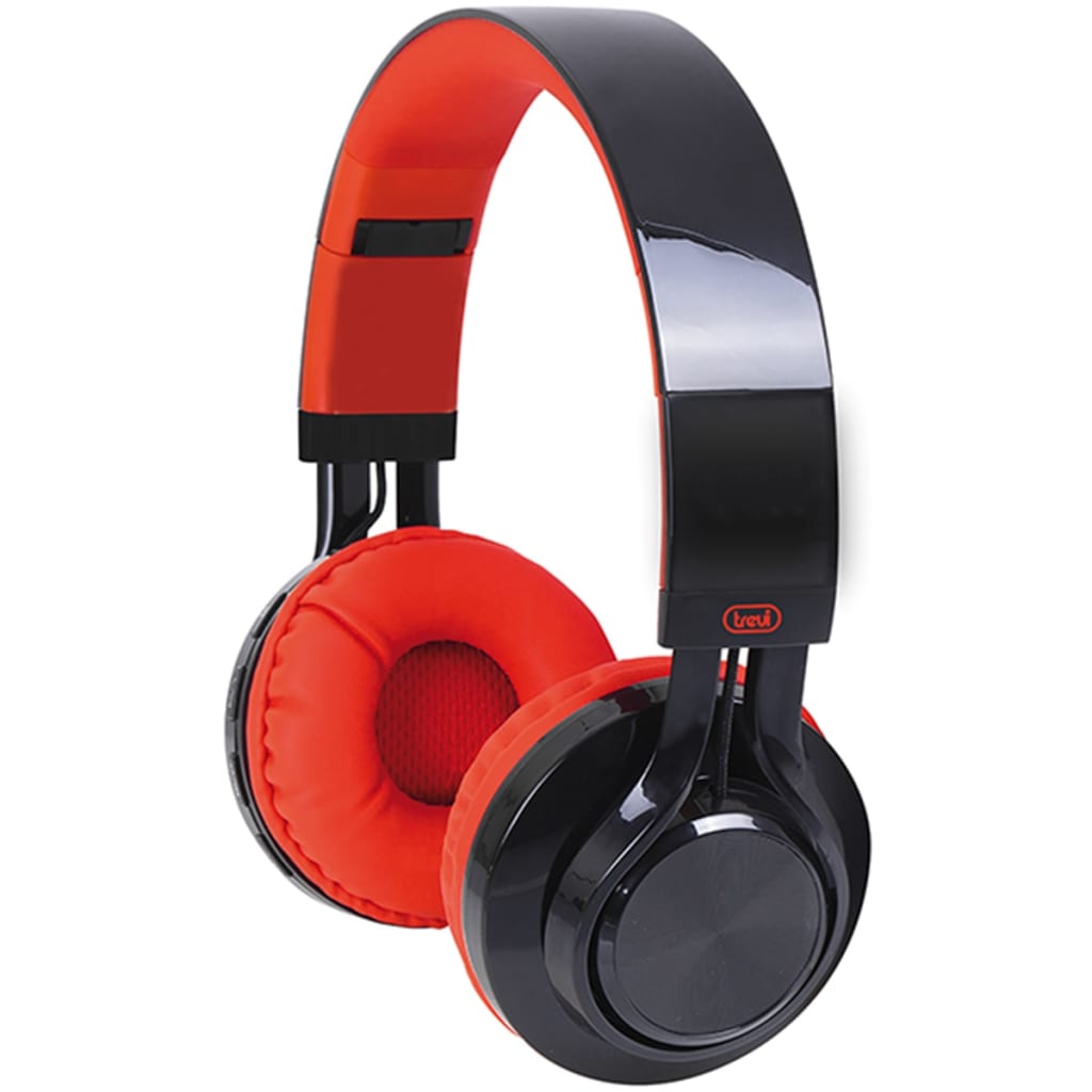 Trevi Cuffie Stereo Bluetooth DJ 1300 BTR Rosse TR-018 420848