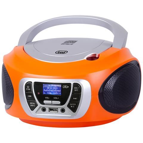 Trevi cmp 510 dab digitale 3 w dab, dab+, fm arancione riproduzione mp3 - CMP 510 DAB ARANCION