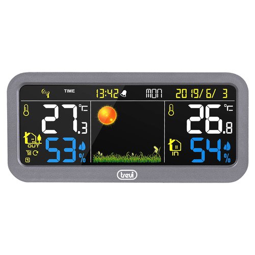 Trevi me 3p20 rc grigio lcd ca/batteria - 0ME3P2010