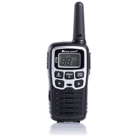 Midland xt50 ricetrasmittente 24 canali 446.00625 - 446.0937 mhz nero, grigio - C1178