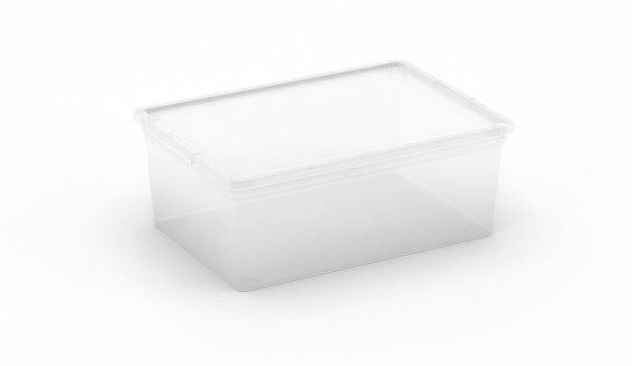 Set 6 Contenitori Rettangolari 37x26x14 cm in Plastica Keter C Box S Trasparente