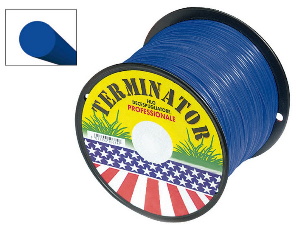 1 pz filo tondo per decespugliatore terminator col. blu Ã¯ mm. 4,0x140 mt. (bobina kg. 2) cod:ferx.vit32869