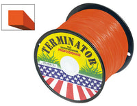 1 pz filo quadrato per decespugliatore terminator col. arancio mm. 4,0x130 mt. (bobina kg. 2) vit32866