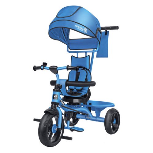 Triciclo globo 05564 vitamina g evo 5 in 1 con parasole azzurro