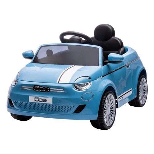 Auto elettrica globo 42122 spidko fiat 500e 12v r c azzurro