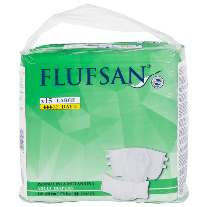 Flufsan Pannoloni per Adulti Usa e Getta 15 pz Taglia L 4008052