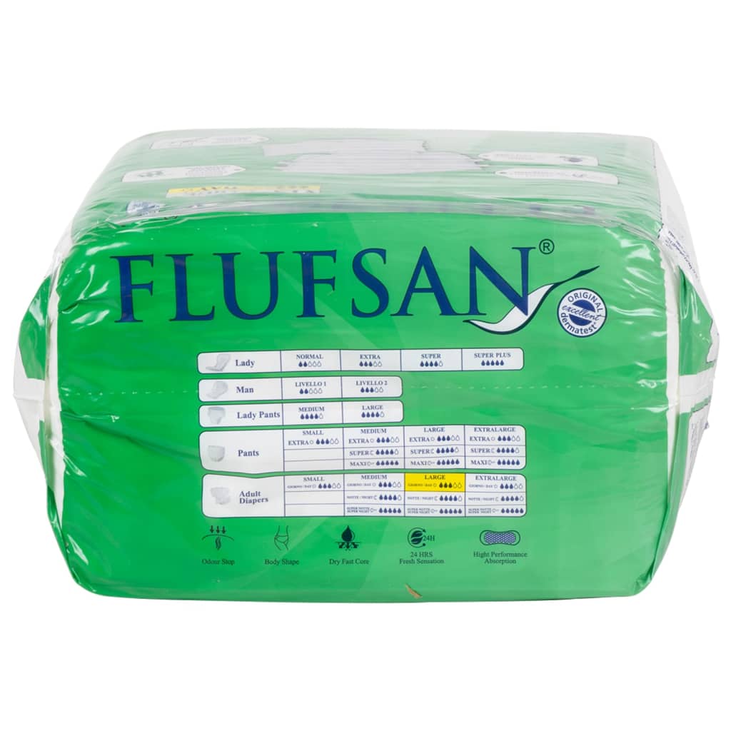 Flufsan Pannoloni per Adulti Usa e Getta 15 pz Taglia L 4008052