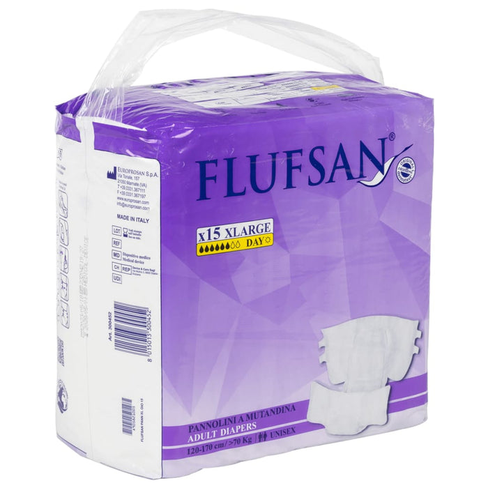 Flufsan Pannoloni per Adulti Usa e Getta 15 pz Taglia XL 4008053