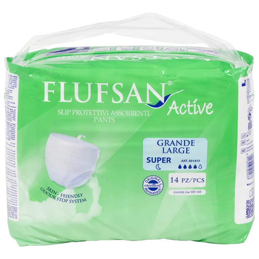 Flufsan Mutande per Incontinenza per Adulti 14 pz Taglia L 4008046