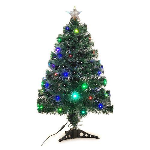 Albero natale general trade 472842 fibra ottica luminoso 95 luci