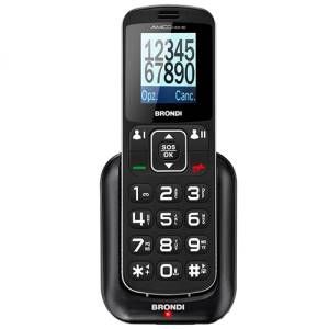 Brondi amico home 4,5 cm (1.77) 90 g nero telefono di livello base - AMICHOMEB