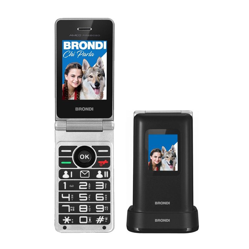 Brondi amico prezioso - telefono cellulare senior - black - BROAMICOPREZIOSOBK