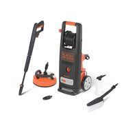 Idropulitrice ad Alta Pressione BLACK+DECKER BXPW2000PE  (2000W, Pressione 140 bar, Portata 440l/h) con Patio Cleaner Deluxe e Spazzola Fissa