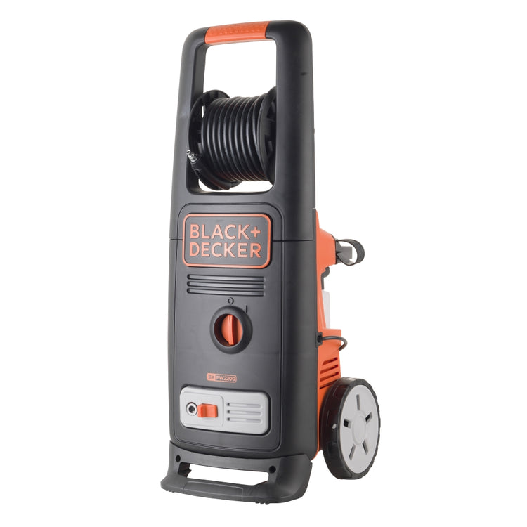 Idropulitrice ad Alta Pressione BLACK+DECKER BXPW2200PE  (2200W, Pressione 150 bar, Portata 440l/h) con Patio Cleaner Deluxe e Spazzola Fissa