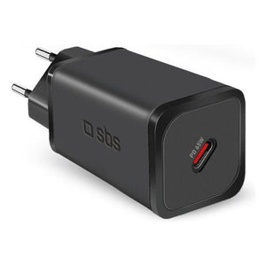 Caricabatterie mini wall charger usb c gan 65w black tetrgan1c65w