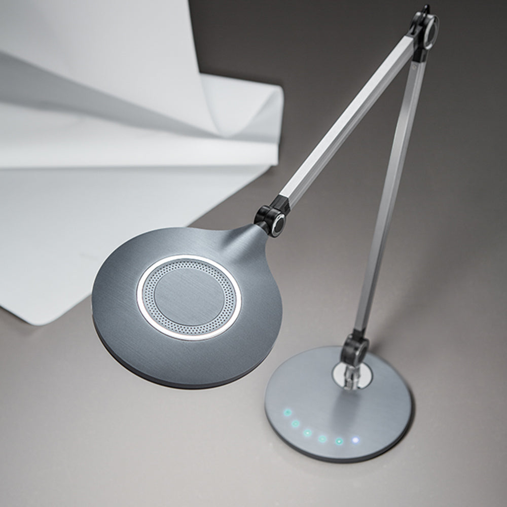 Lampada Da Scrivania In Metallo Moderna Disk Led