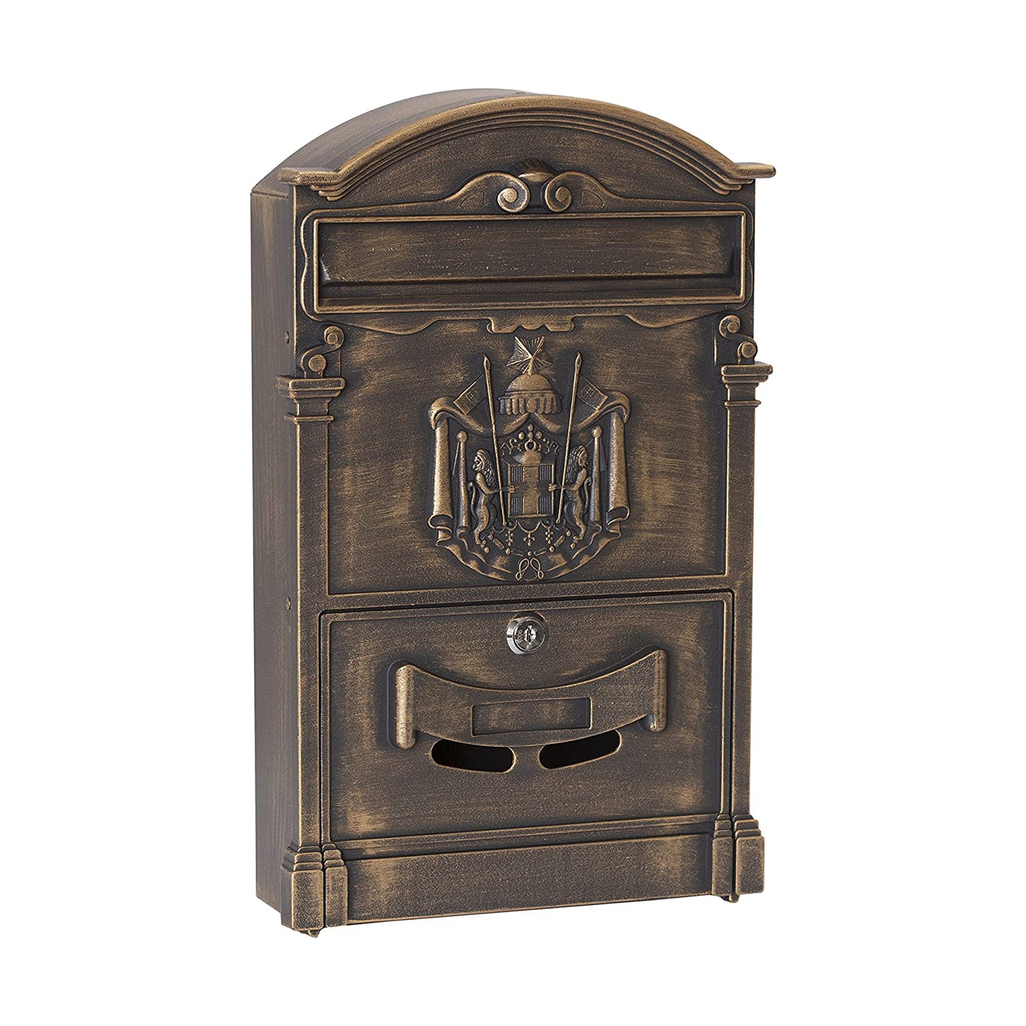 Cassetta Postale Stile Classico Alluminio Bronzo Arregui Residencia D-2151/B