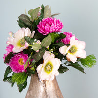 Set 2 Bouquet Artificiale con Magnolia Altezza 60 cm Rosa