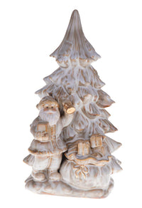 Statuina Babbo Natale 37,5 cm in Porcellana Bianco