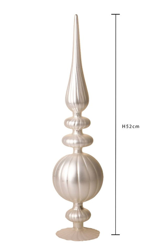 Decorazione Natalizia Topiary Sfere 52 cm in Vetro Champagne