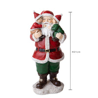 Statuina Babbo Natale con Bambini 21 cm in Resina