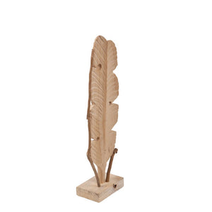 Foglia Decorativa Verticale 74 cm in Legno