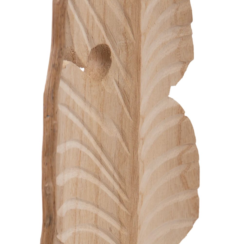 Foglia Decorativa Verticale 74 cm in Legno