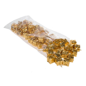 Set 240 Pacchetti Regalo Decorativi 2,5 cm in Foam Oro