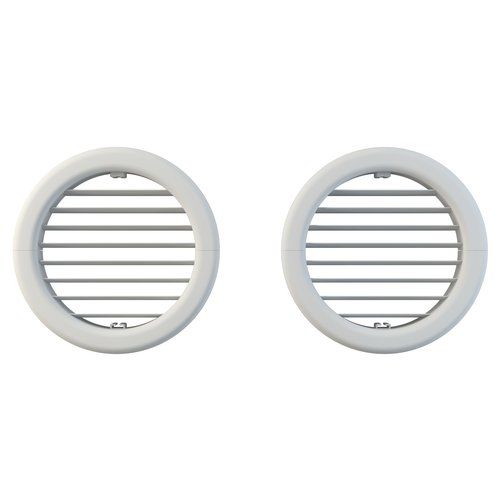 Griglia ventilazione 2 pz pieghevole condizionatore unico viti d. 16cm b0564