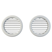 Griglia ventilazione 2 pz pieghevole condizionatore unico viti d. 16cm b0564