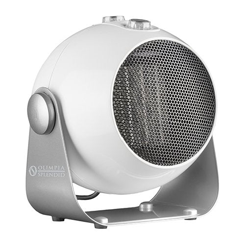 Termoventilatore splendid 99447 caldo design bianco e silver