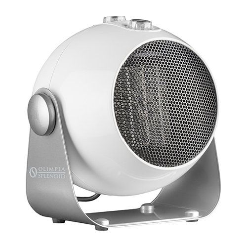 Termoventilatore splendid 99447 caldo design bianco e silver