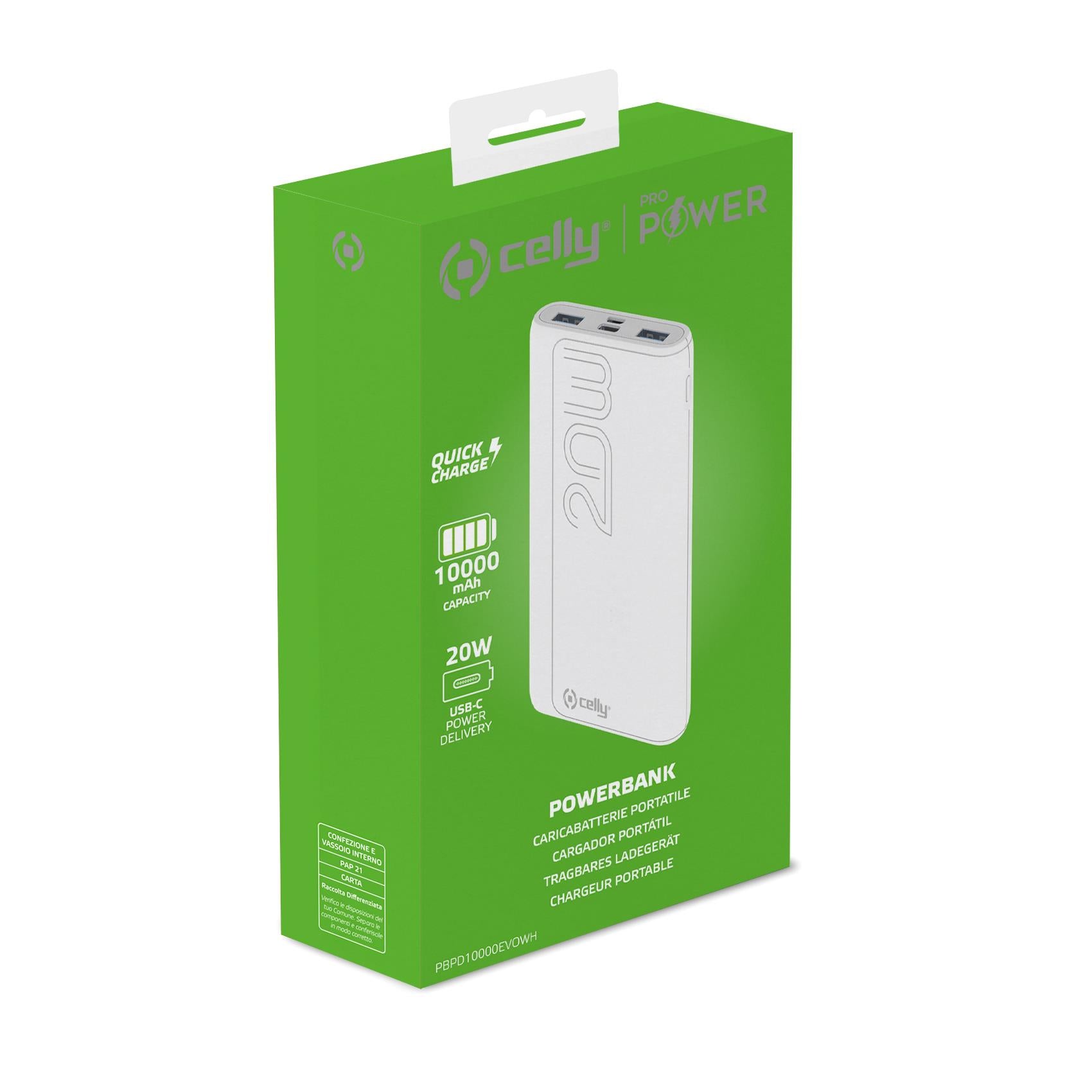 Power bank pd20w 10000 evo white - PBPD10000EVOWH