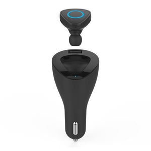 Bluetooth headset+car charger black - BHDUOBK