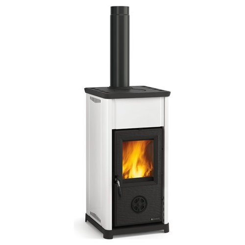 Stufa legna nordica 7119387 tea 5.0 bianco