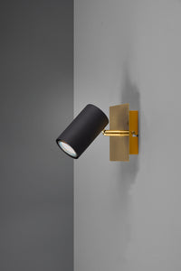 Applique da Interno Attacco GU10 in Metallo Nero e oro